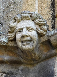 Dorchester Abbey · An effigy above the west door · Photo by Paul Lucas